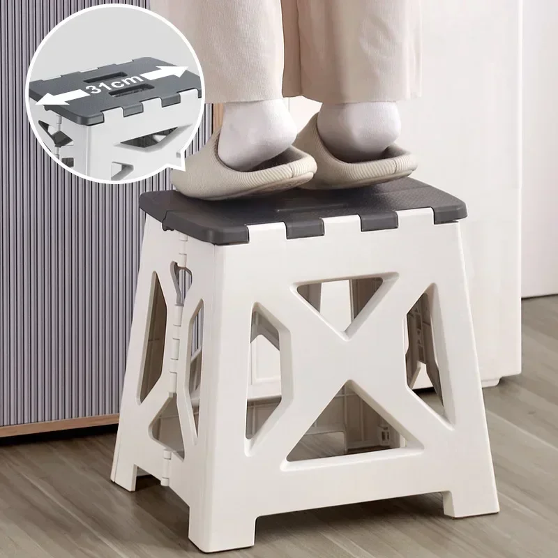 Kids Outdoor Table And Chairs - Taburete plegable de plástico portátil para