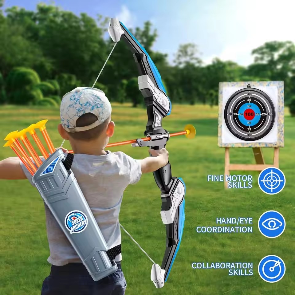 Kids Outdoor Archery Set - Juego de juguetes de tiro con