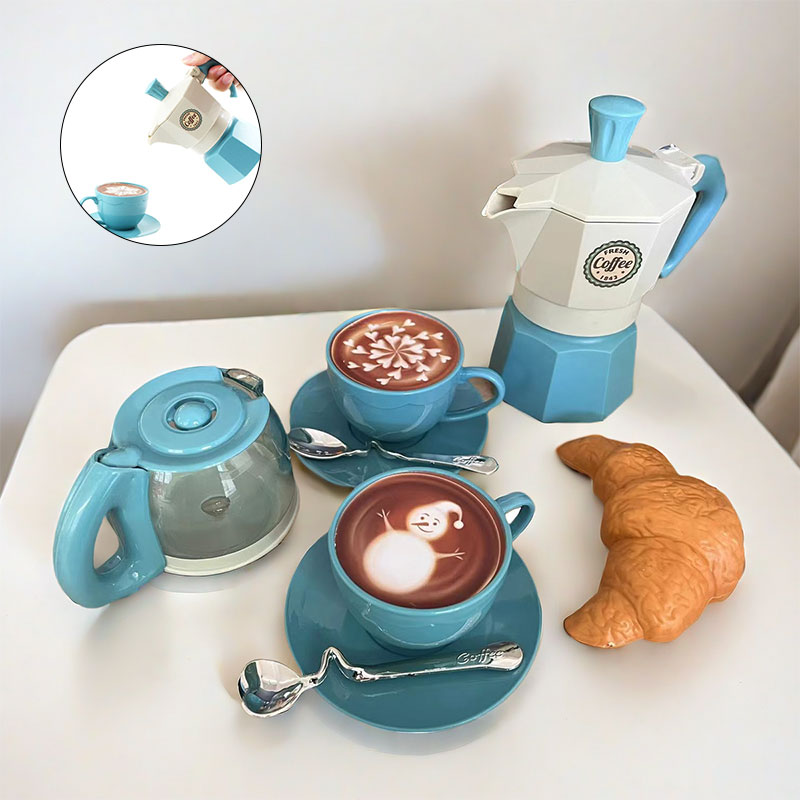 Kids Outdoor Kitchen Diy - Juego de café de simulación para