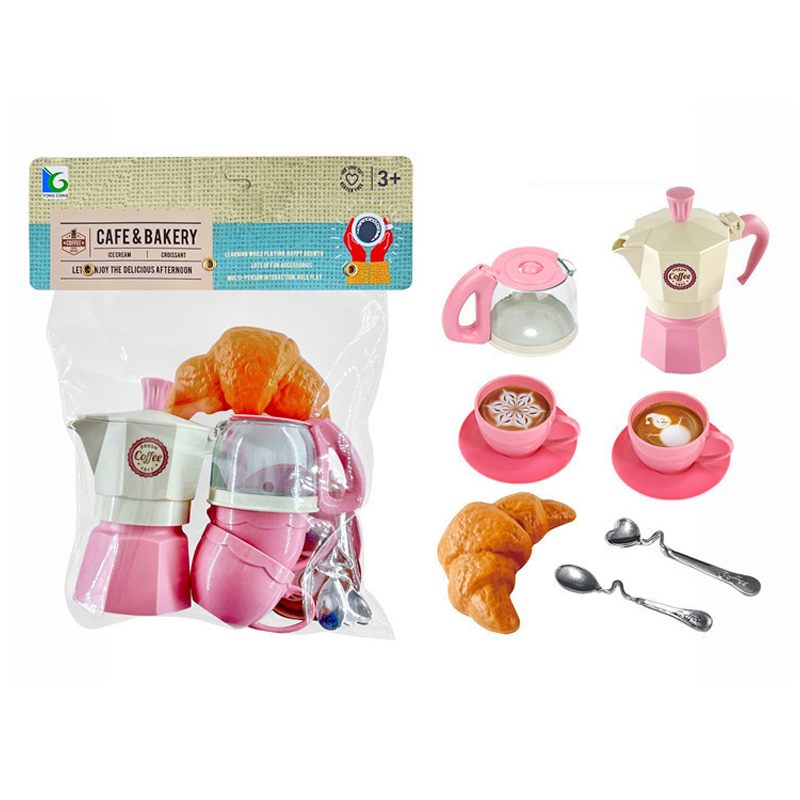 Kids Outdoor Kitchen Diy - Juego de simulación de café, vajilla,