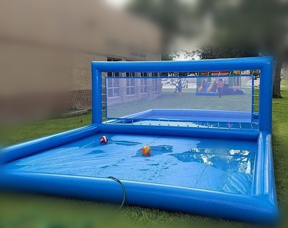 Kids Outdoor Volleyball Net - Cancha de Voleibol Inflable Portátil para