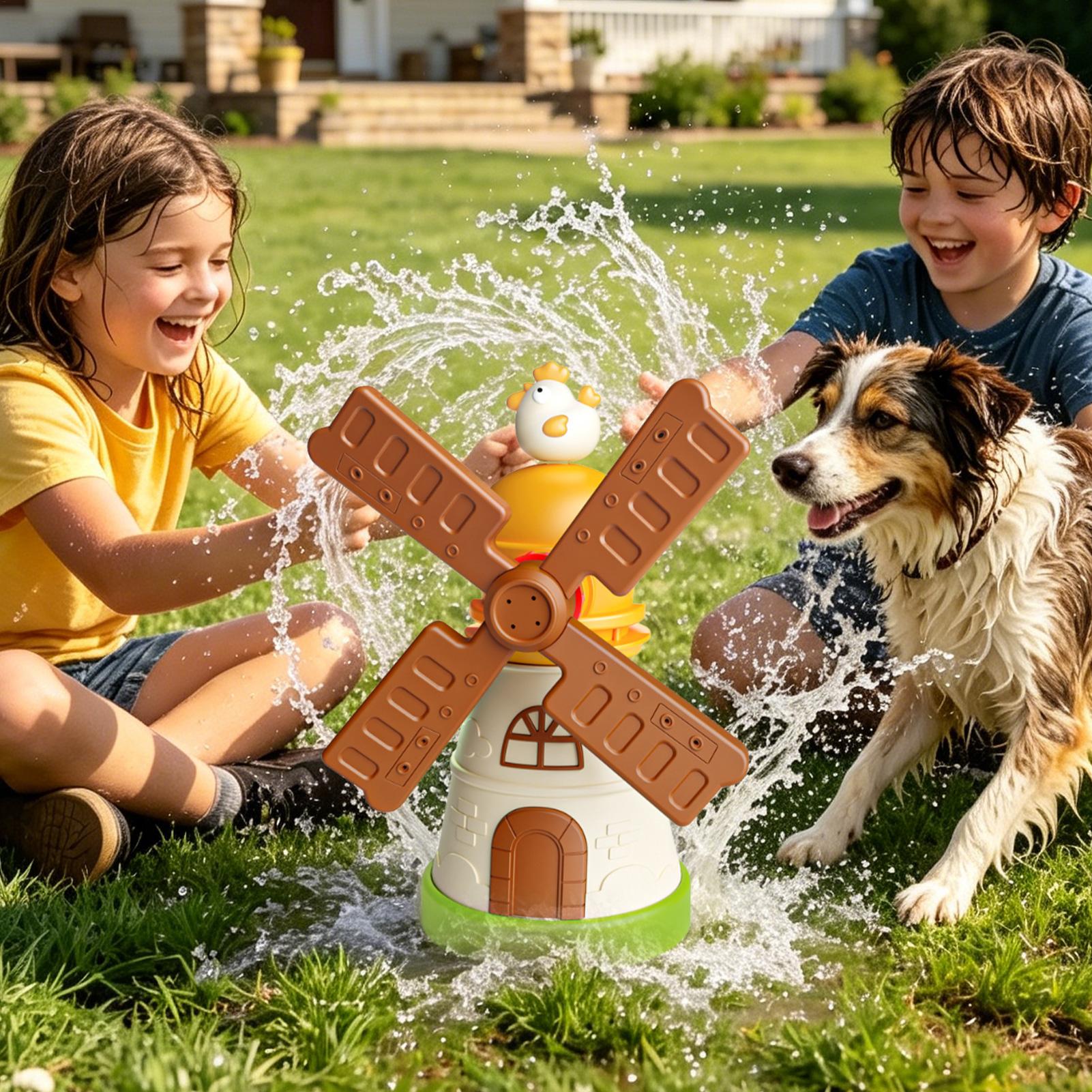Kids Outdoor Play Yard - Aspersor de Agua Giratorio con Forma