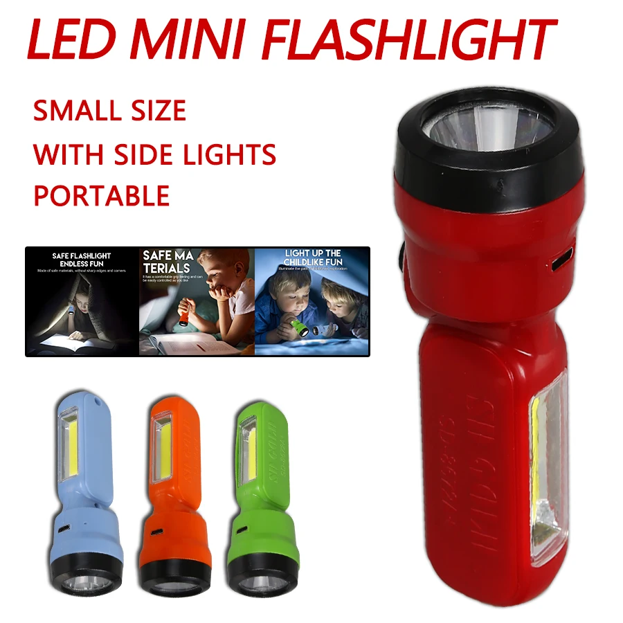 Outdoor Kid - Mini linterna para niños COB +