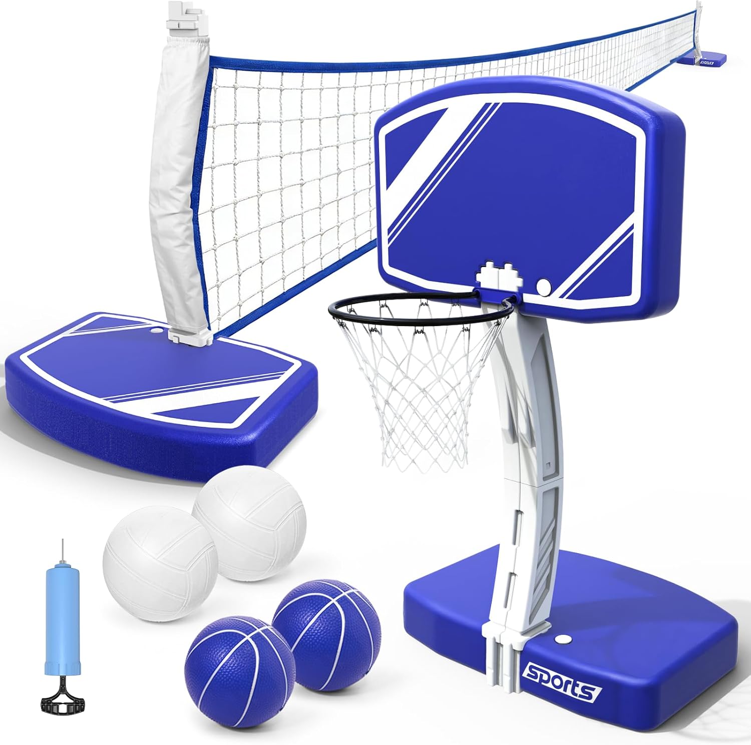Kids Outdoor Volleyball Net - Juego de Baloncesto y Voleibol 2
