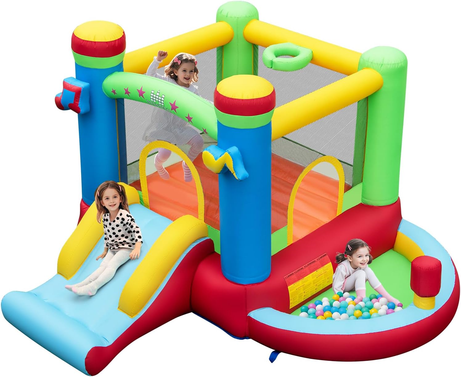 Kids Outdoor Ball - Casa Inflable con Piscina de Pelotas,