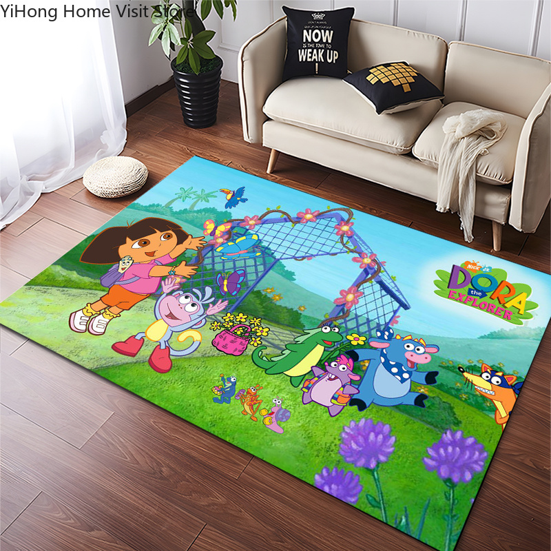 Kids Outdoor Table And Chairs - Alfombra divertida de Dora la Exploradora,