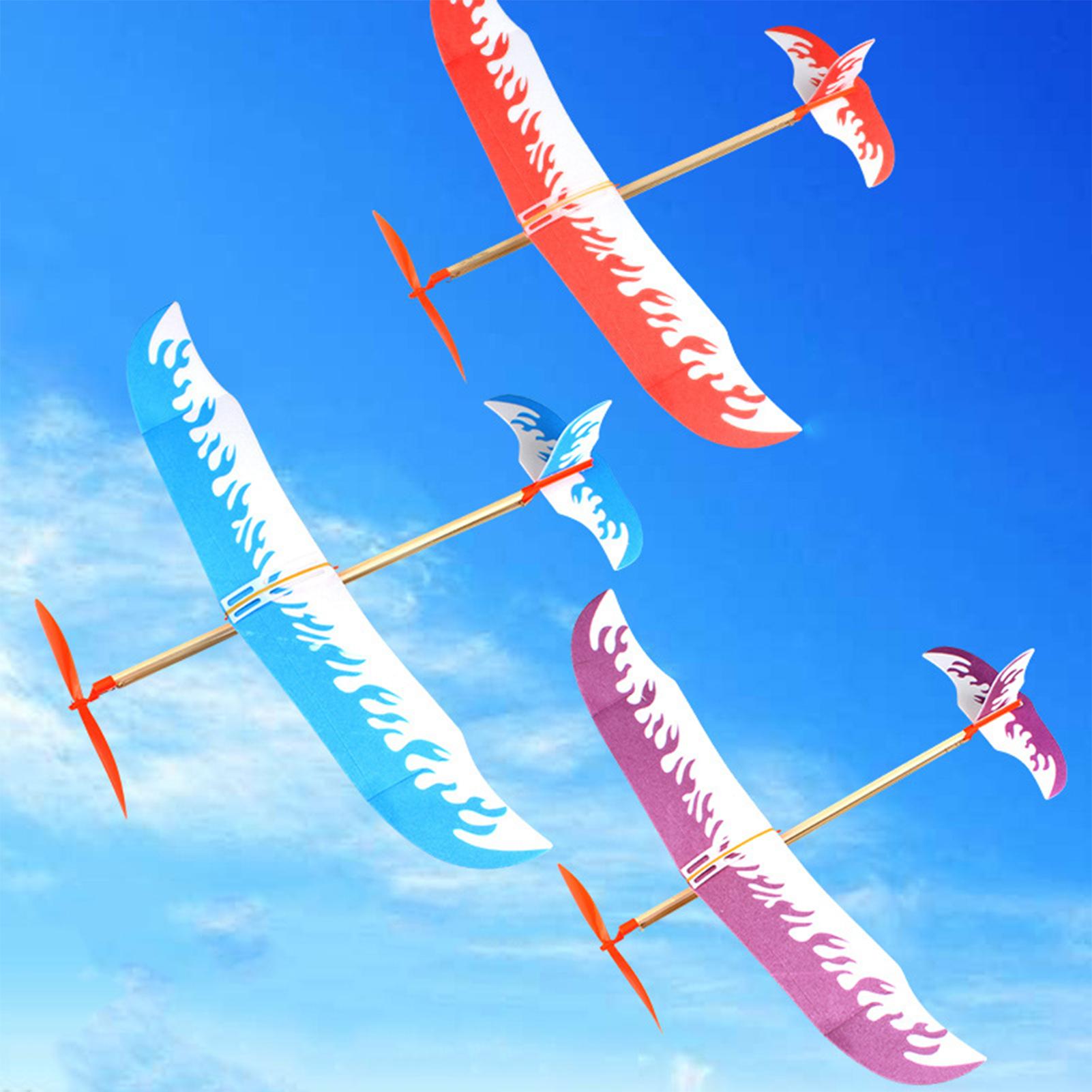 Kids Outdoor Activity Toys - Aviones de Goma con Motor, Kit