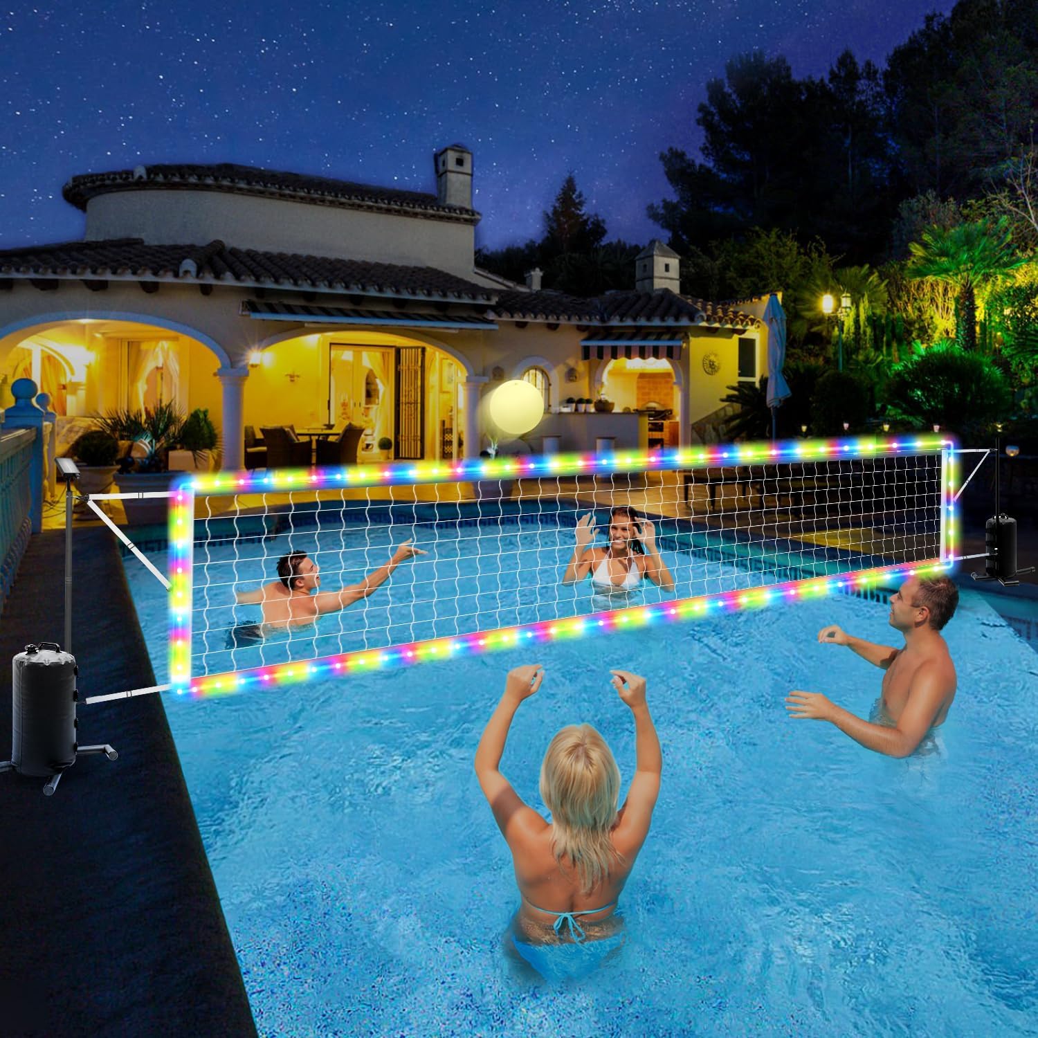 Kids Outdoor Volleyball Net - Red de Voleibol Acuático Ajustable para