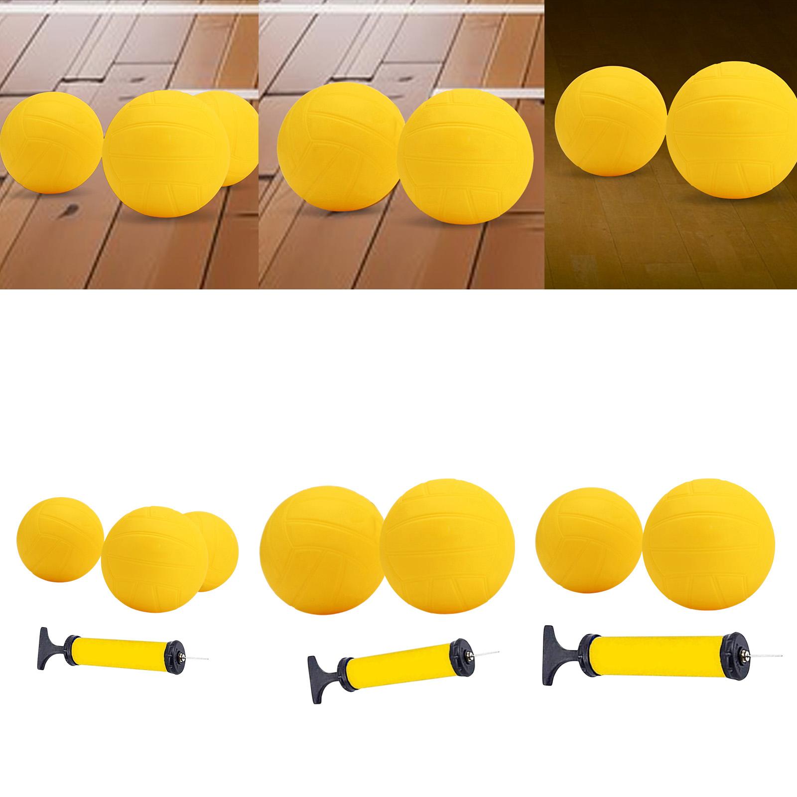 Kids Outdoor Volleyball Net - Mini Voleibol Inflable Amarillo de PVC,