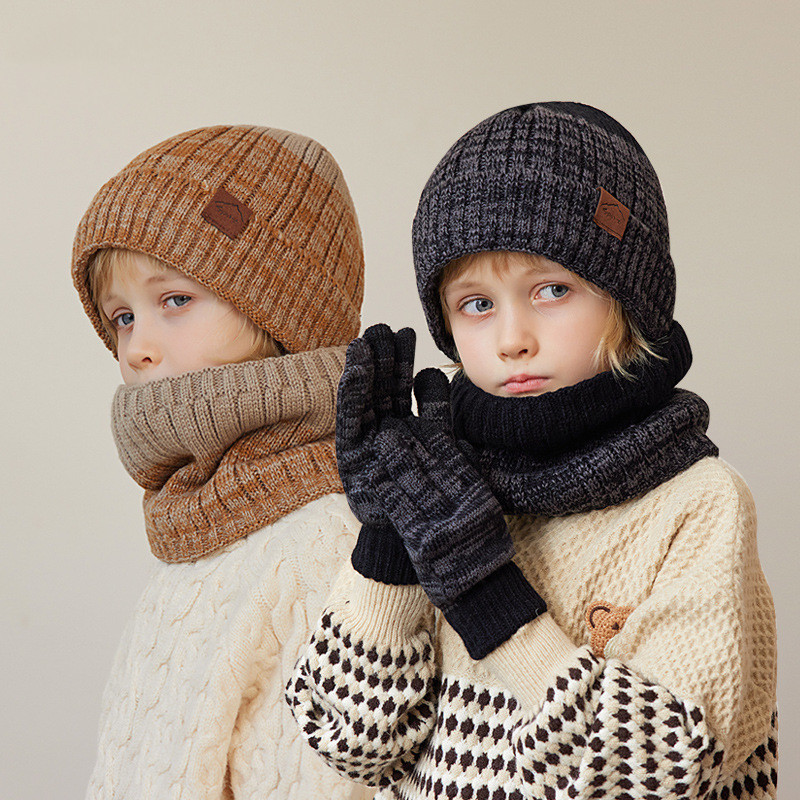 Kids Outdoor Gloves - Conjunto de guantes de punto para