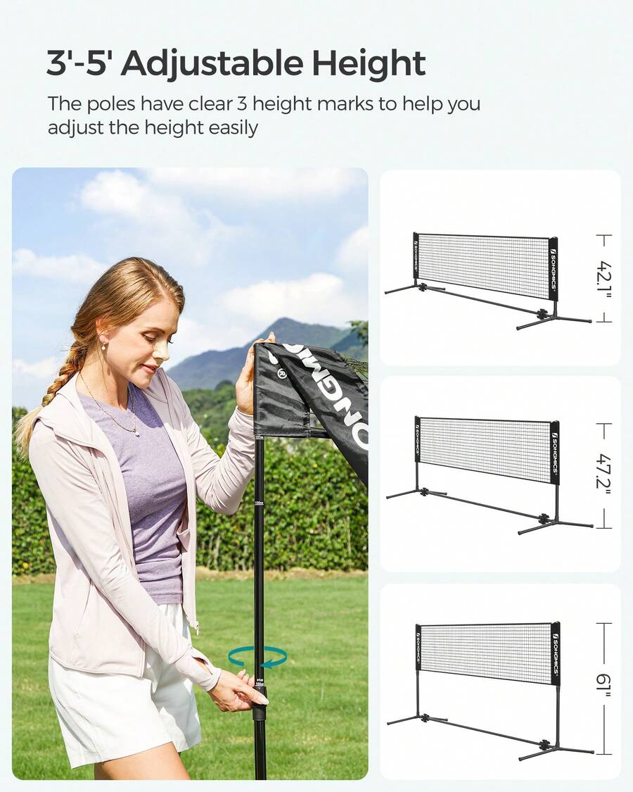 Kids Outdoor Volleyball Net - Red de bádminton, red de voleibol