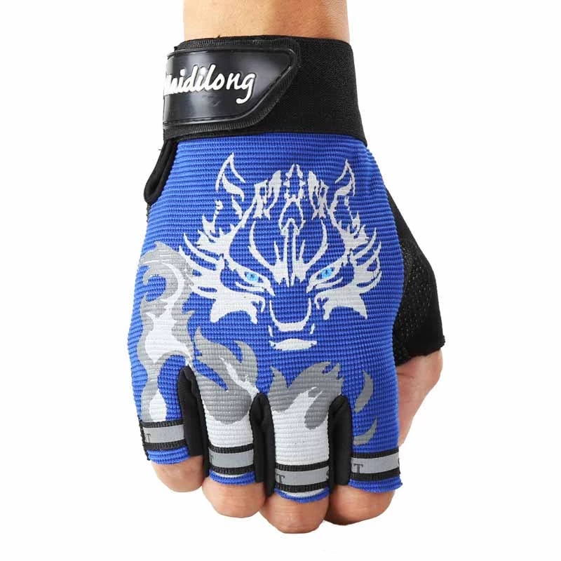 Kids Outdoor Gloves - Guantes de medio dedo Unisex para