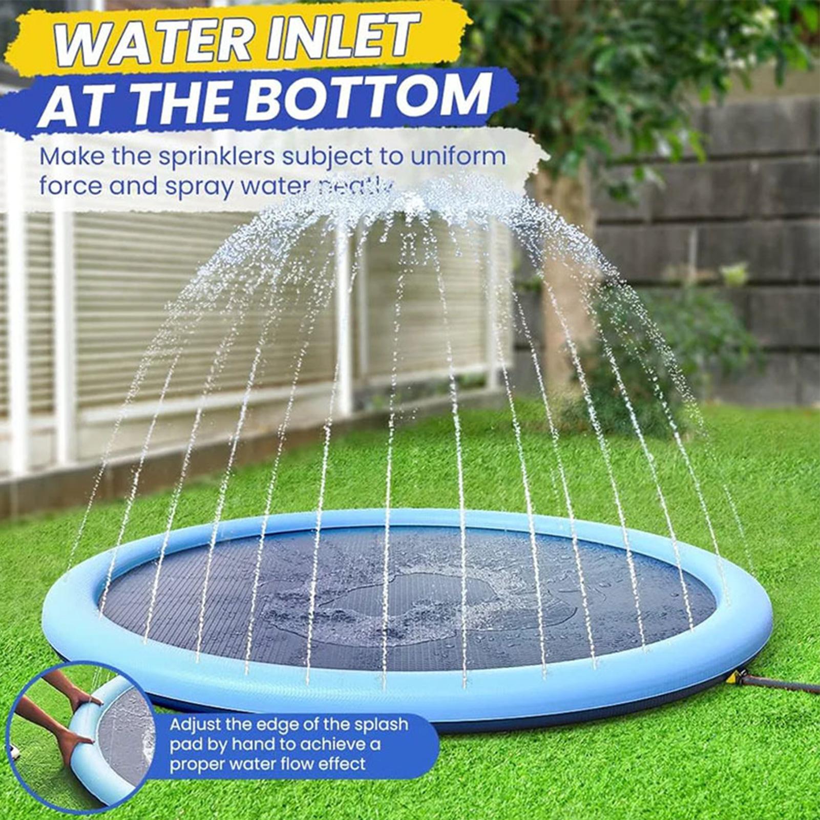 Sprinkler Splash Pad - Alfombra de Juego con Aspersores para