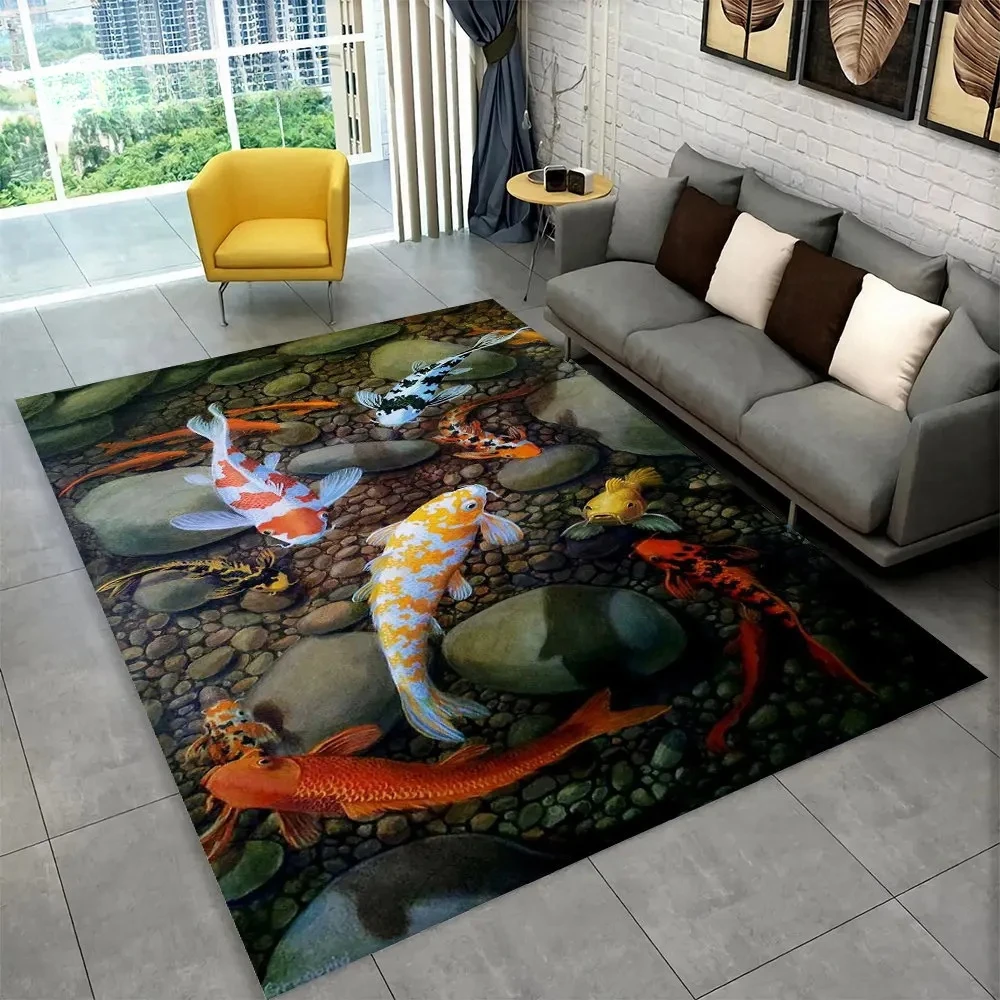Kids Outdoor Kitchen Diy - Alfombra 3D con Diseño de Peces