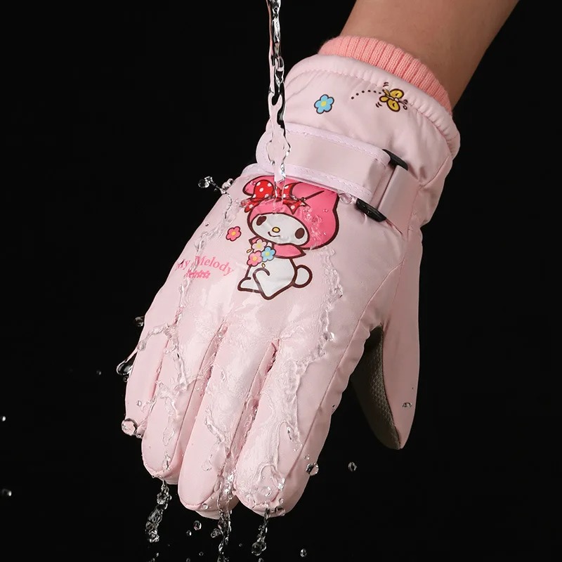 Melody Kuromi-guantes de lana  - Kids Outdoor Gloves reseña y precio