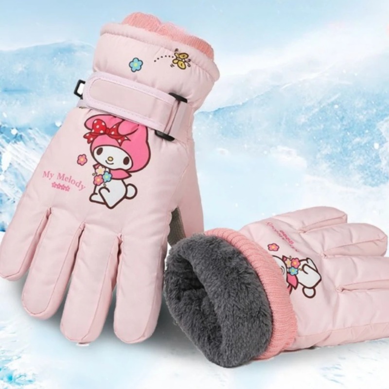 Melody Kuromi-guantes de lana  - Kids Outdoor Gloves reseña y precio