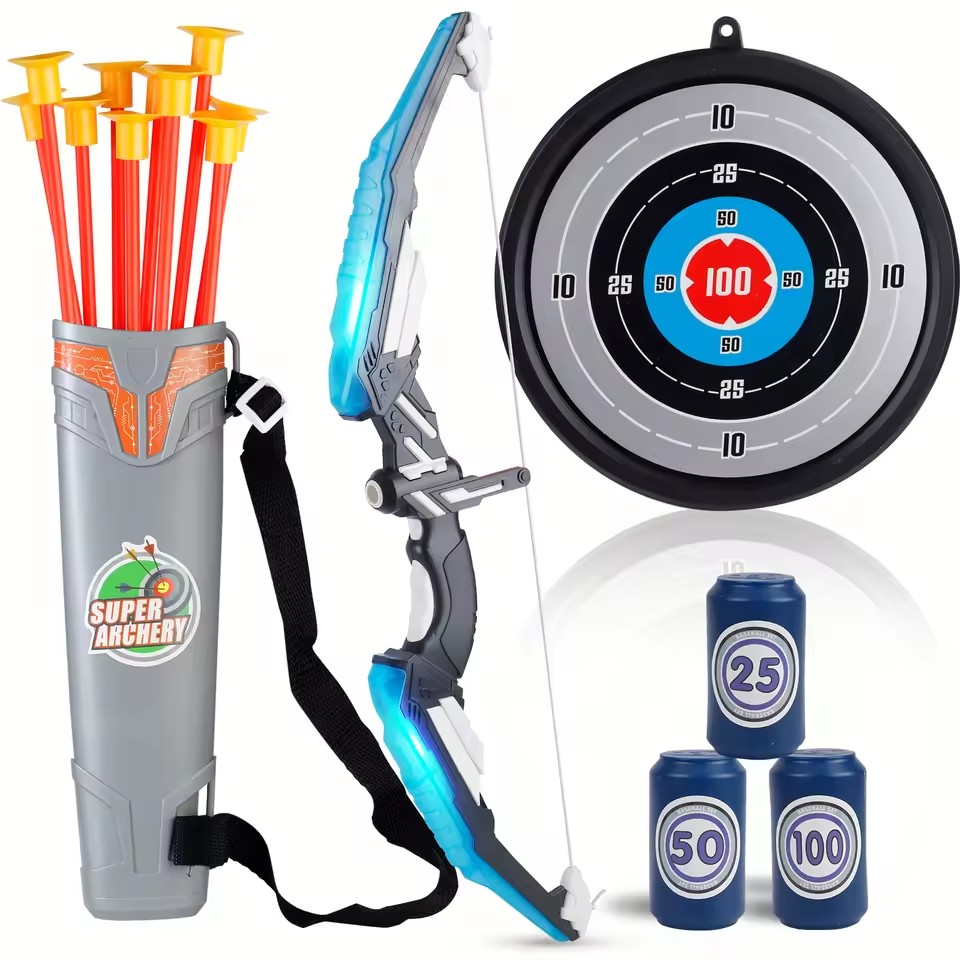 Juego de juguetes de tiro con  - Kids Outdoor Archery Set reseña y precio