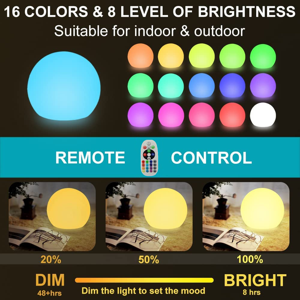 Luz LED recargable con bola br - Kids Outdoor Ball reseña y precio