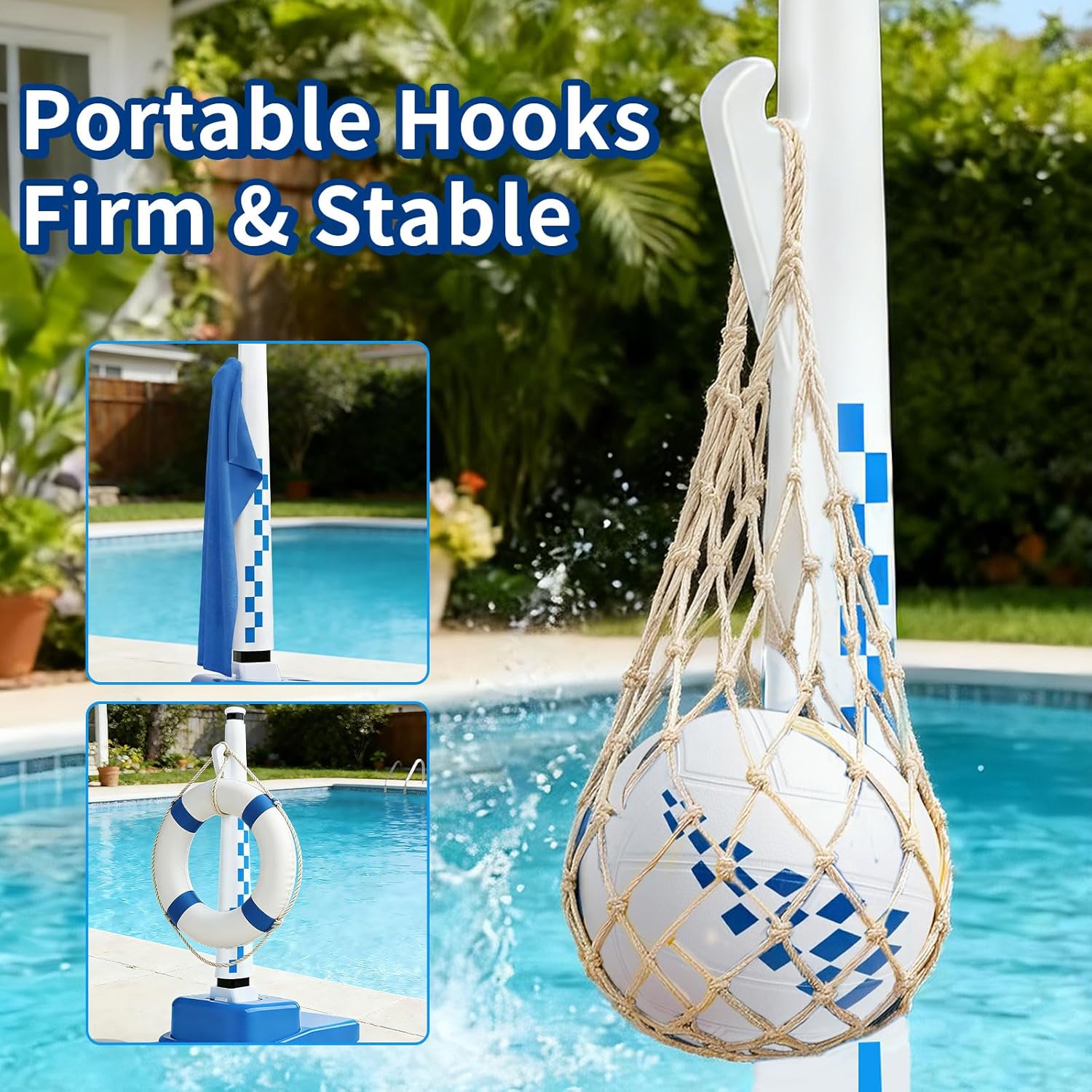 Sistema de red de voleibol acu - Kids Outdoor Volleyball Net reseña y precio