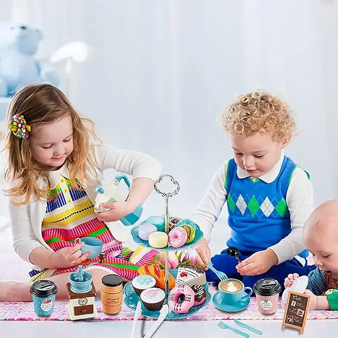 Juego de simulación de café co - Kids Outdoor Kitchen Diy reseña y precio
