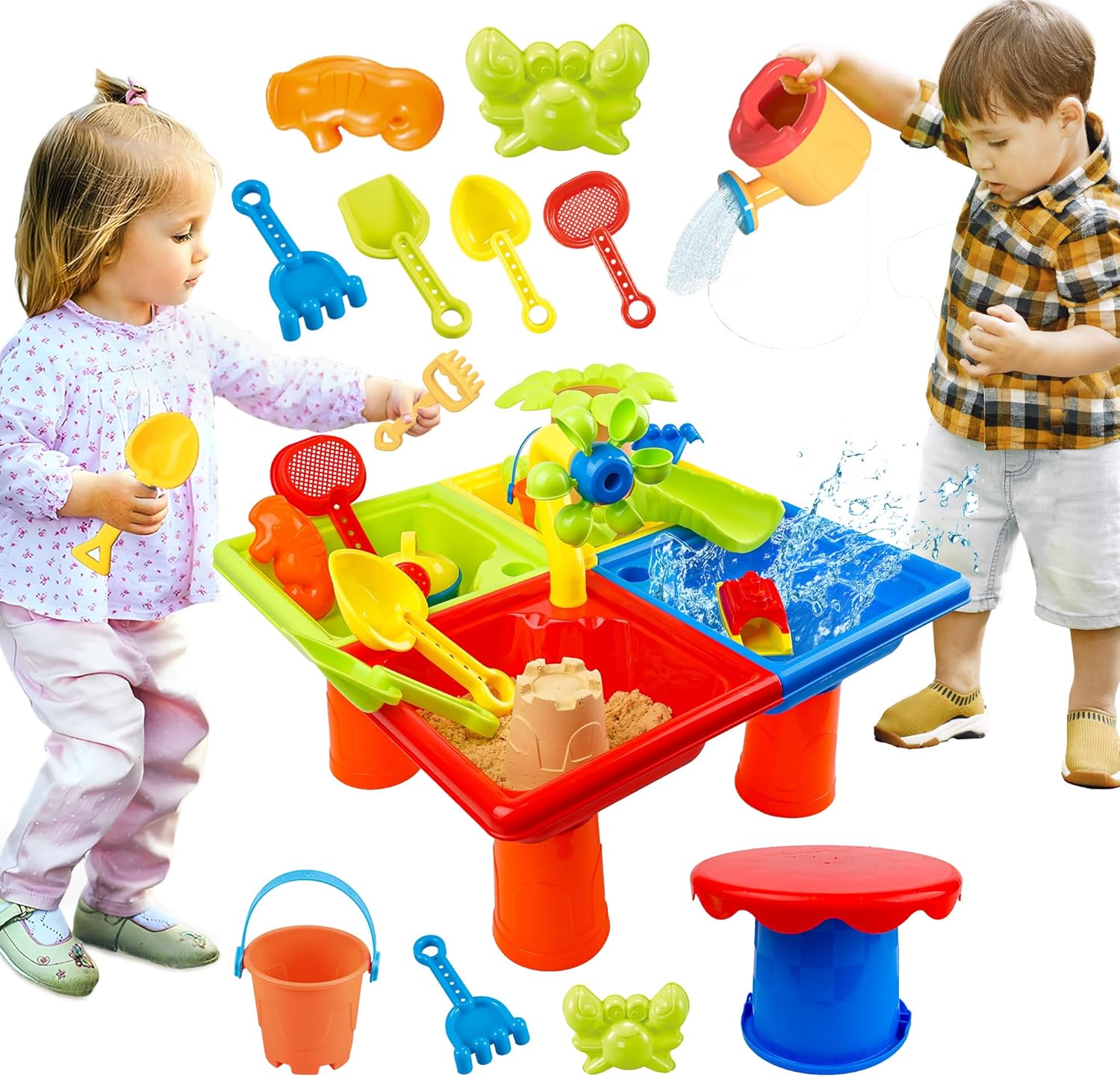 Mesa de agua de verano para ni - Kids Outdoor Activity Toys reseña y precio