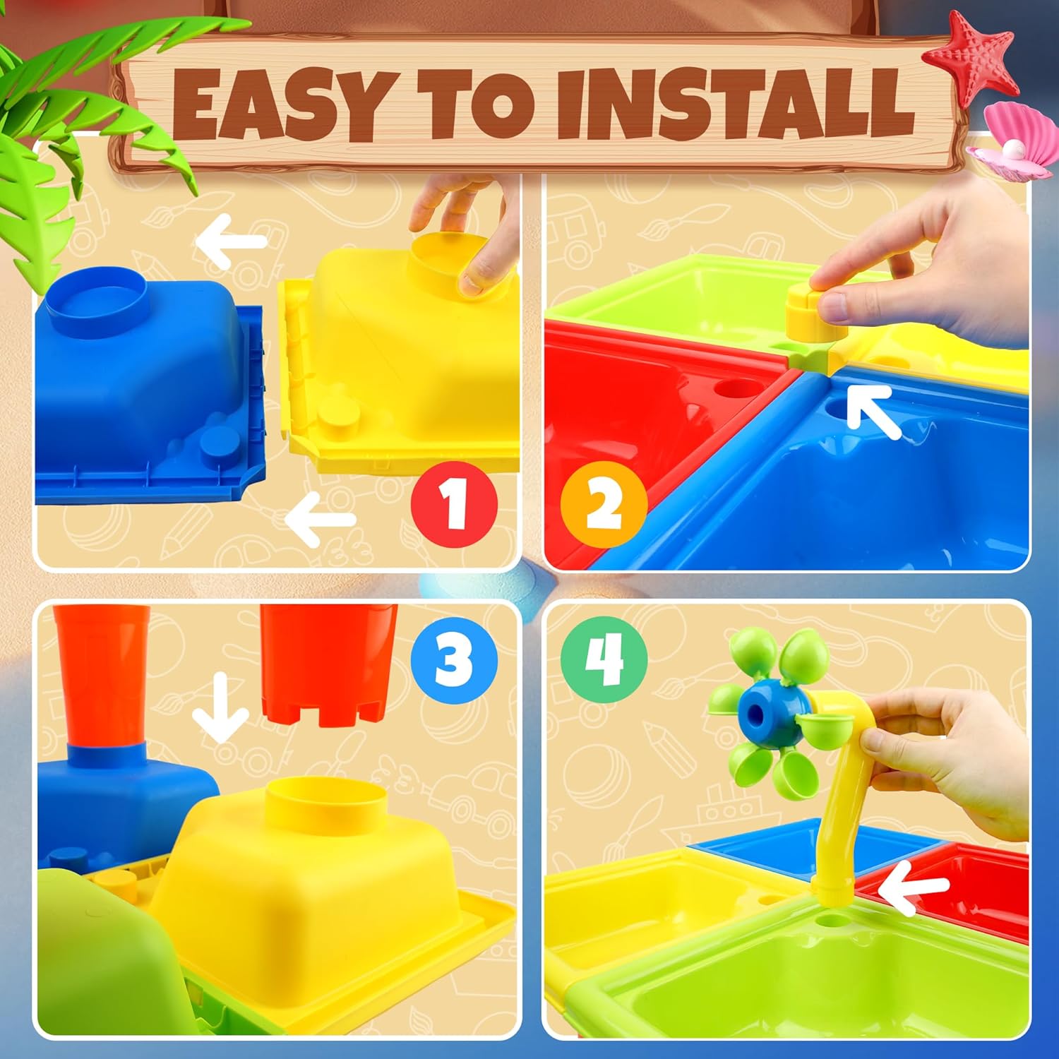 Mesa de agua de verano para ni - Kids Outdoor Activity Toys reseña y precio