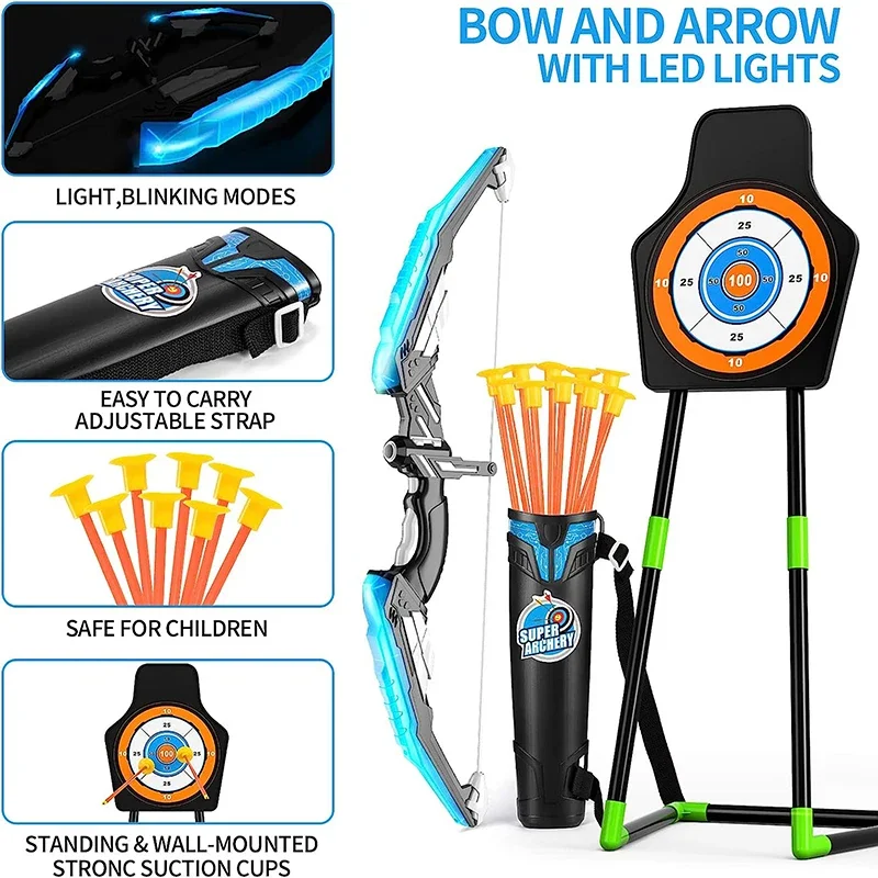 Arco y flechas para niños, arc - Kids Outdoor Archery Set reseña y precio