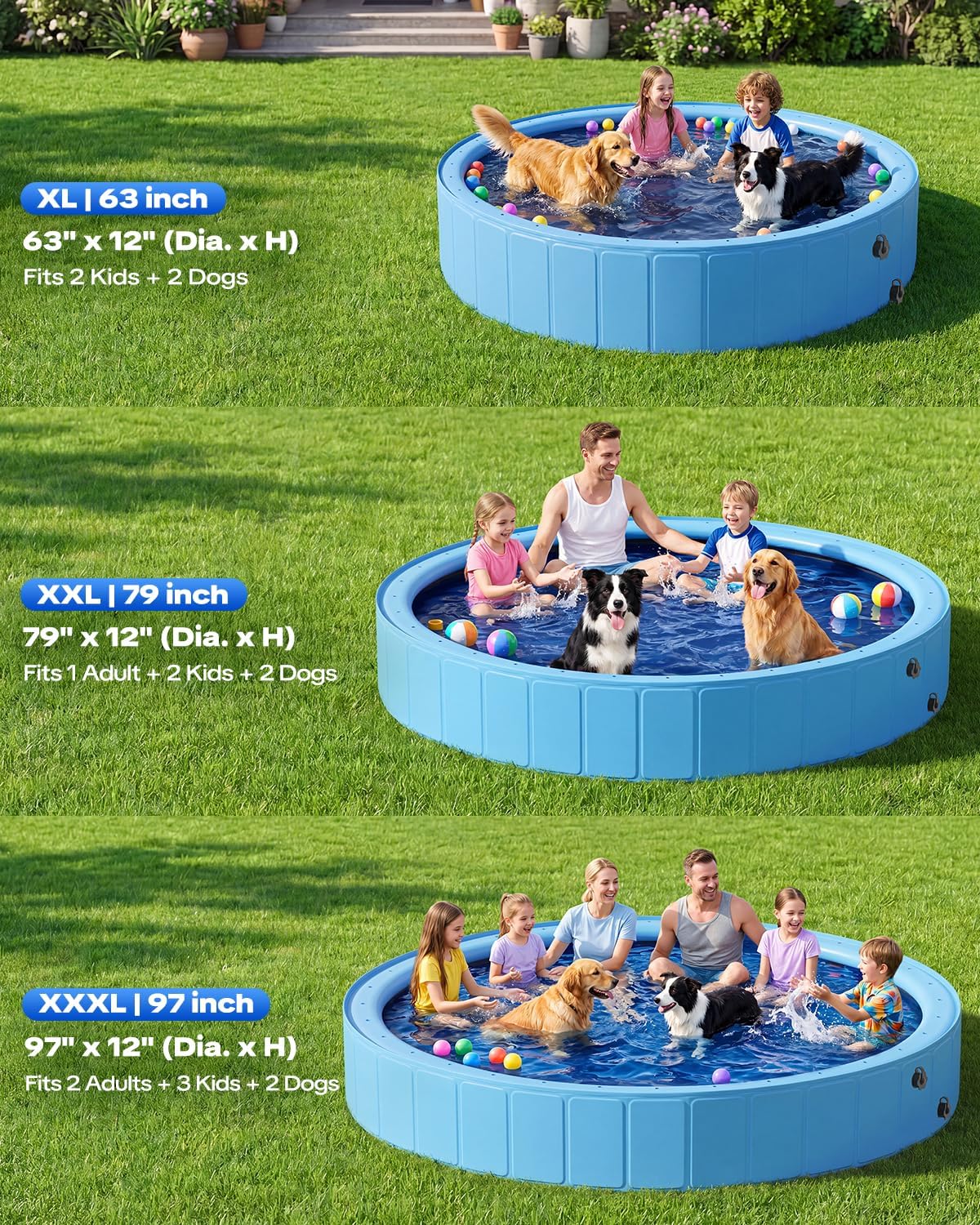Piscina de Agua Plegable Portá - Sprinkler Splash Pad reseña y precio