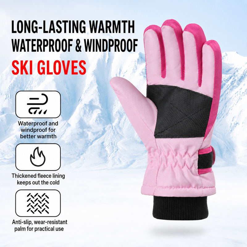 Guantes de esquí de invierno p - Kids Outdoor Gloves reseña y precio