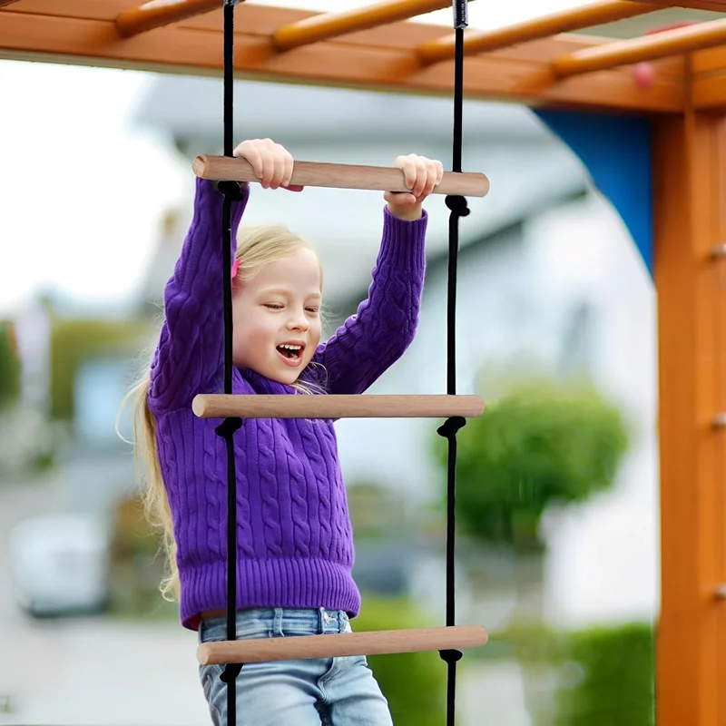 Escalera de cuerda de escalada - Kids Outdoor Clubhouse reseña y precio