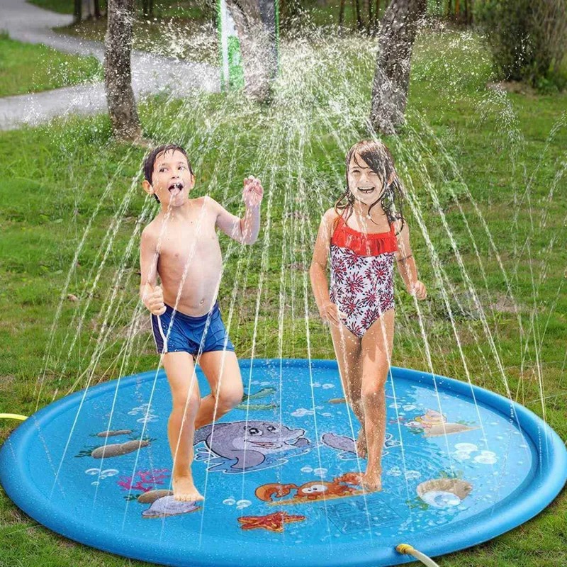 Piscinas contra salpicaduras d - Sprinkler Splash Pad reseña y precio