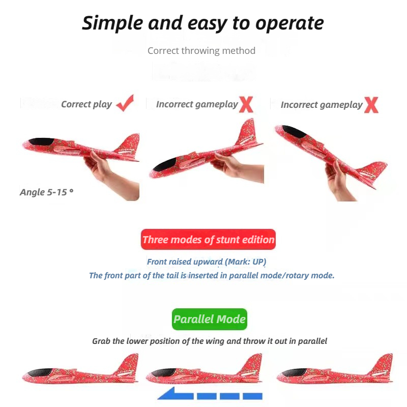Avión grande de espuma de 48cm - Kids Outdoor Activity Toys reseña y precio