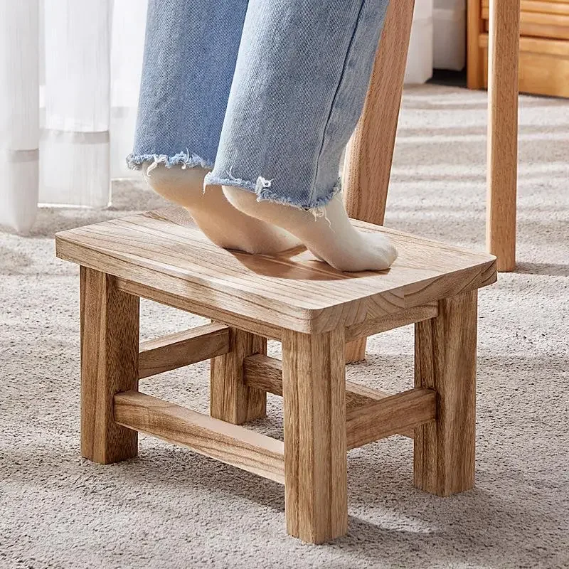 Taburete de madera maciza para - Kids Outdoor Table And Chairs reseña y precio