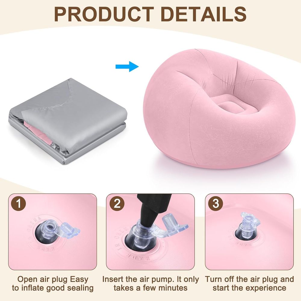 Sillones Inflables Tipo Puff,  - Kids Outdoor Bean Bag Chair reseña y precio