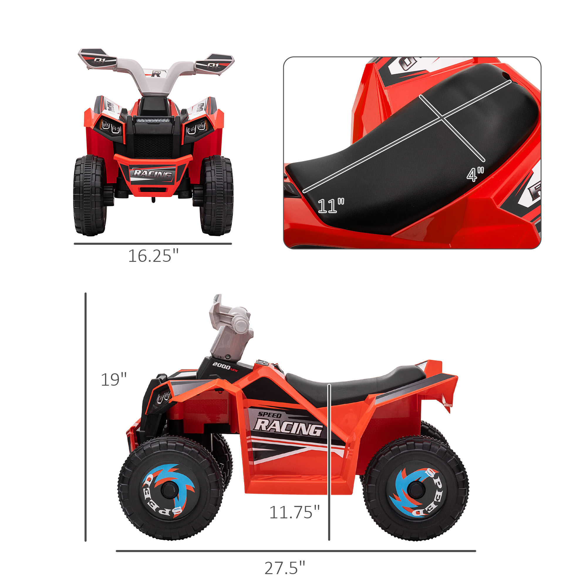 Auto de Juguete de 6V para Niñ - Kids Outdoor Play Yard reseña y precio