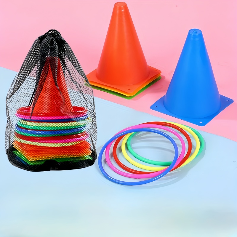 1 Juego de anillos de conos de - Kids Outdoor Yard Tools reseña y precio