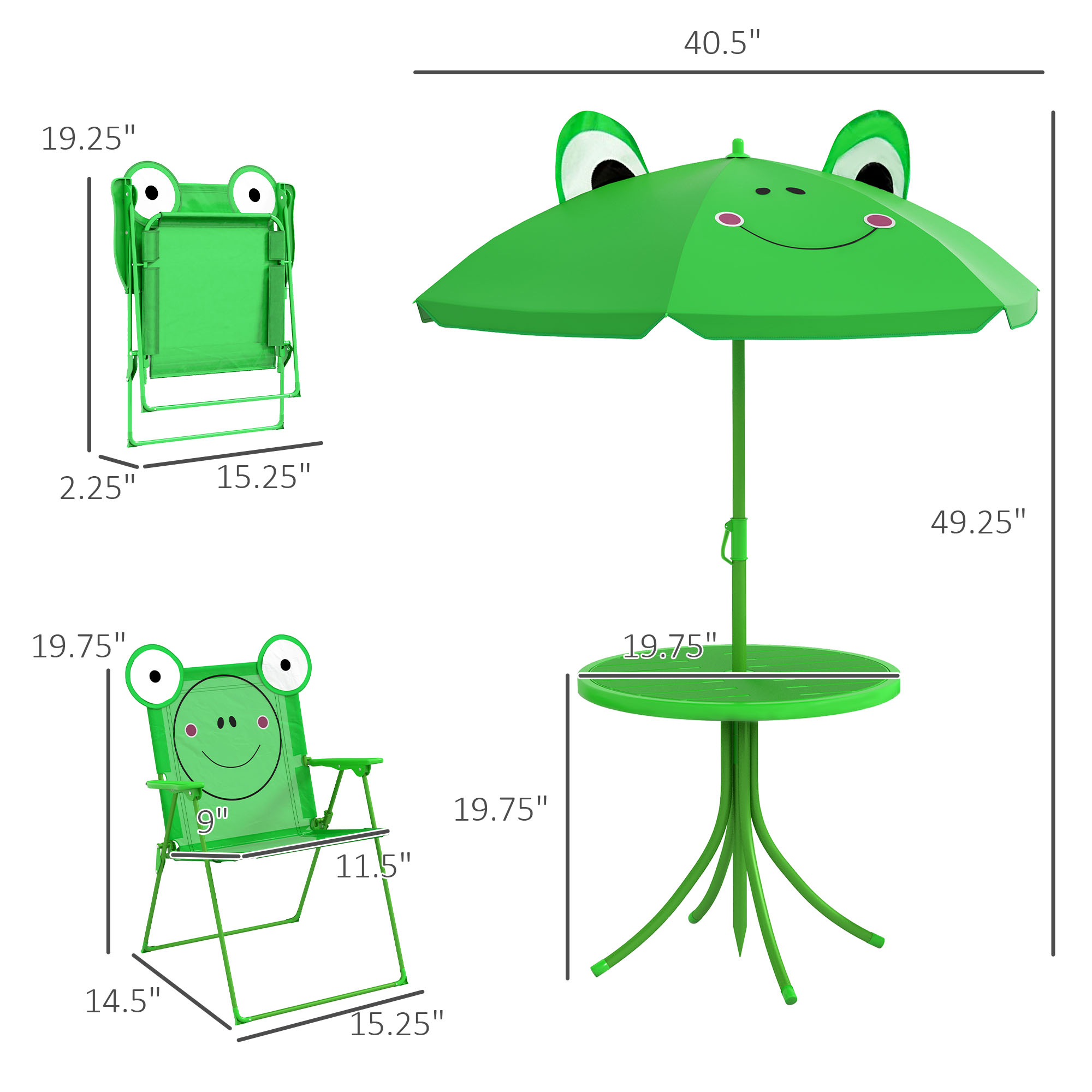Conjunto de Mesa y Sillas para - Kids Outdoor Table And Chairs reseña y precio