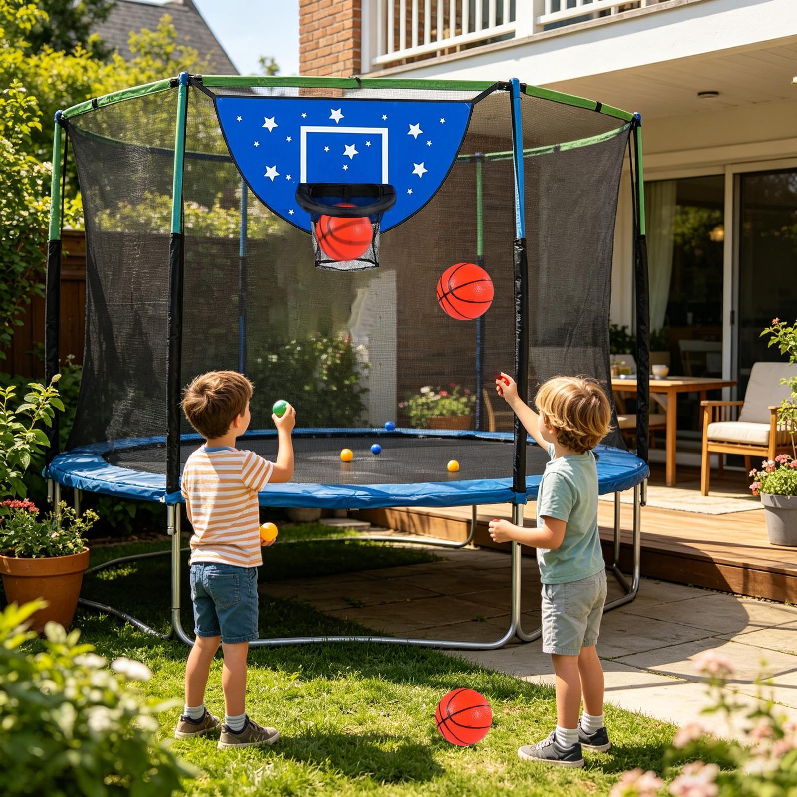 Aro de baloncesto para trampol - Kids Outdoor Basketball reseña y precio