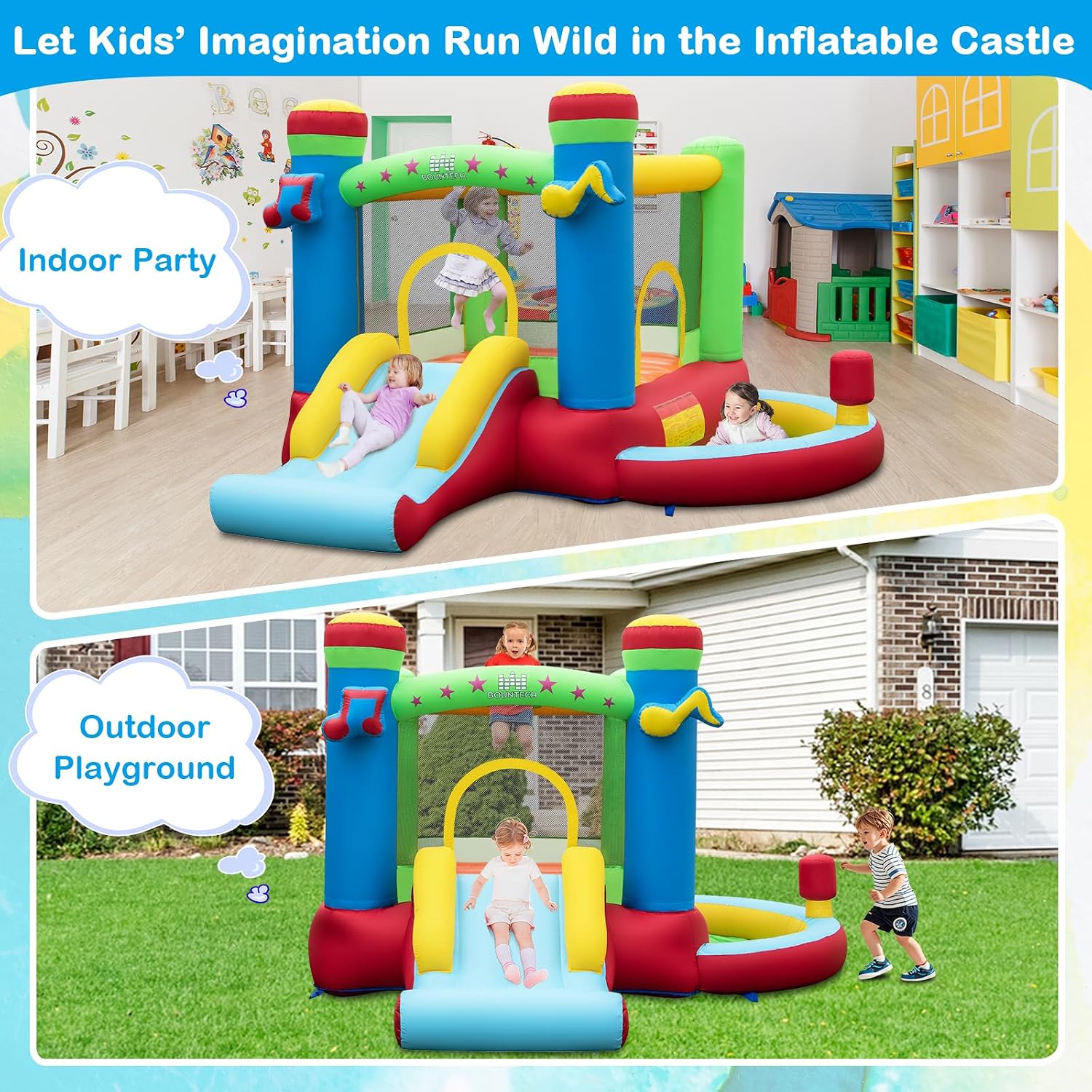 Casa Inflable con Piscina de P - Kids Outdoor Ball reseña y precio