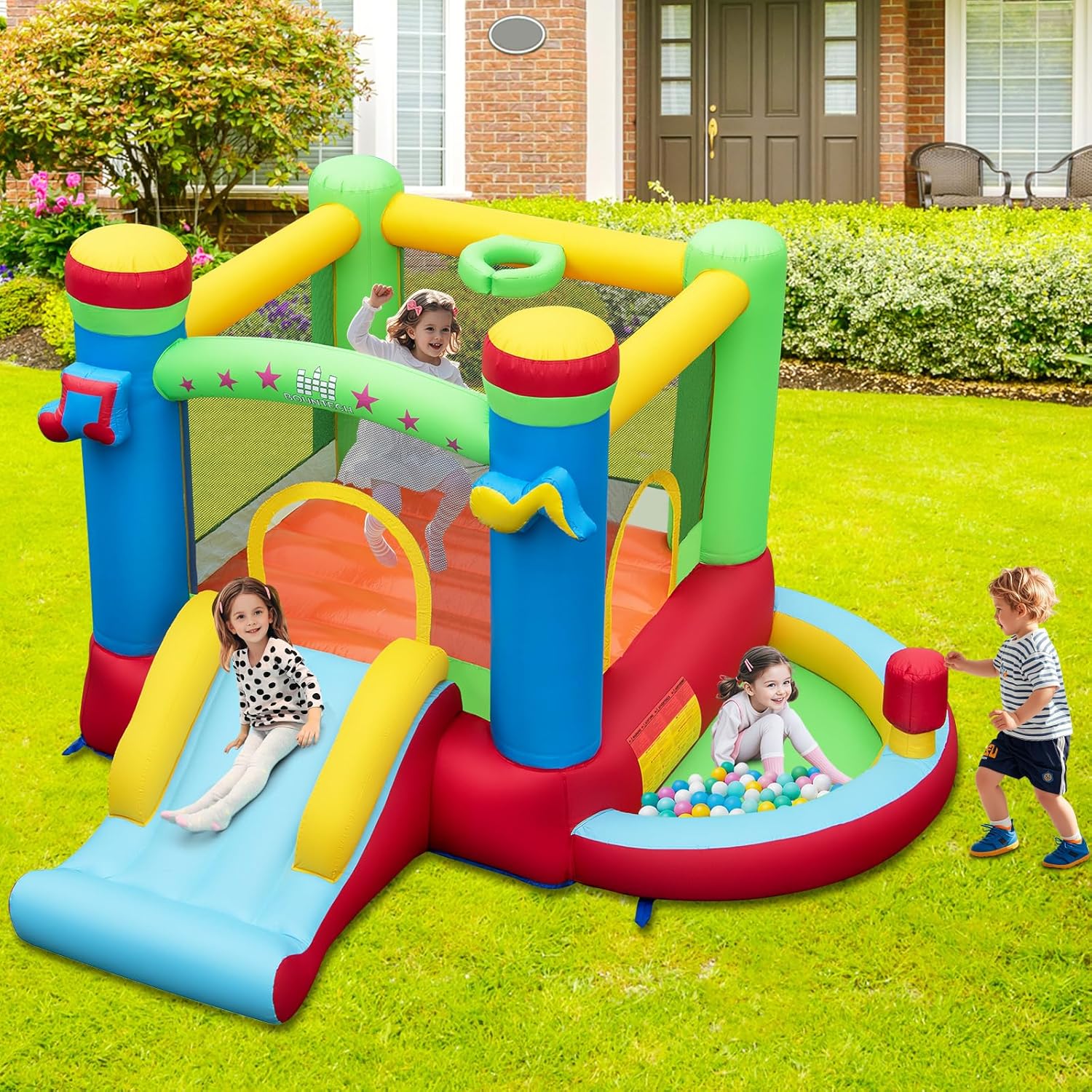 Casa Inflable con Piscina de P - Kids Outdoor Ball reseña y precio
