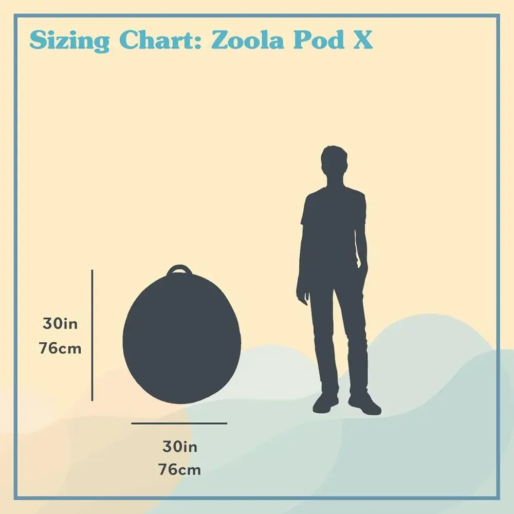 Sillón Puff Zoola Pod X para E - Kids Outdoor Bean Bag Chair reseña y precio