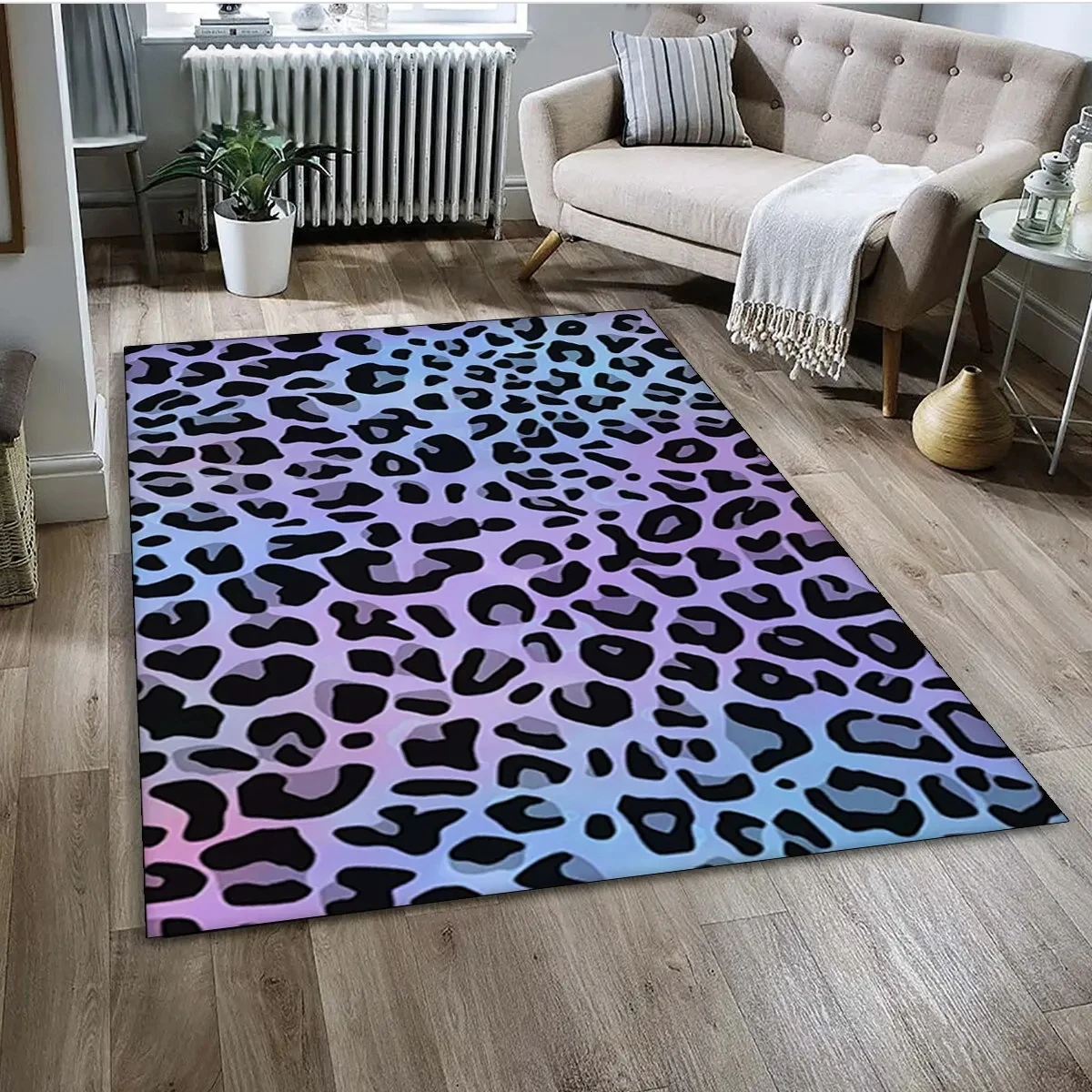 Alfombra con estampado de leop - Kids Outdoor Kitchen Diy reseña y precio