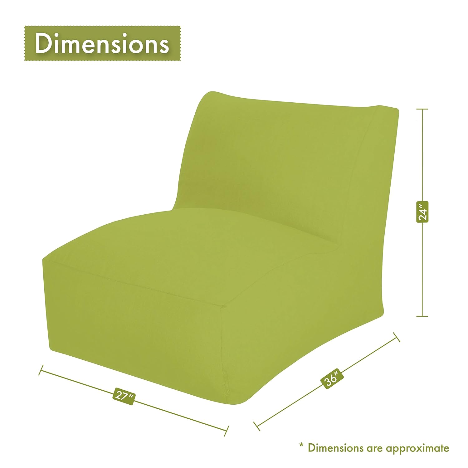 Sillón Puff Grande para Adulto - Kids Outdoor Bean Bag Chair reseña y precio