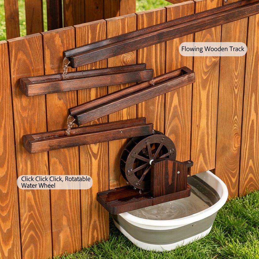 Casa de Juegos de Madera para  - Kids Outdoor House With Kitchen reseña y precio