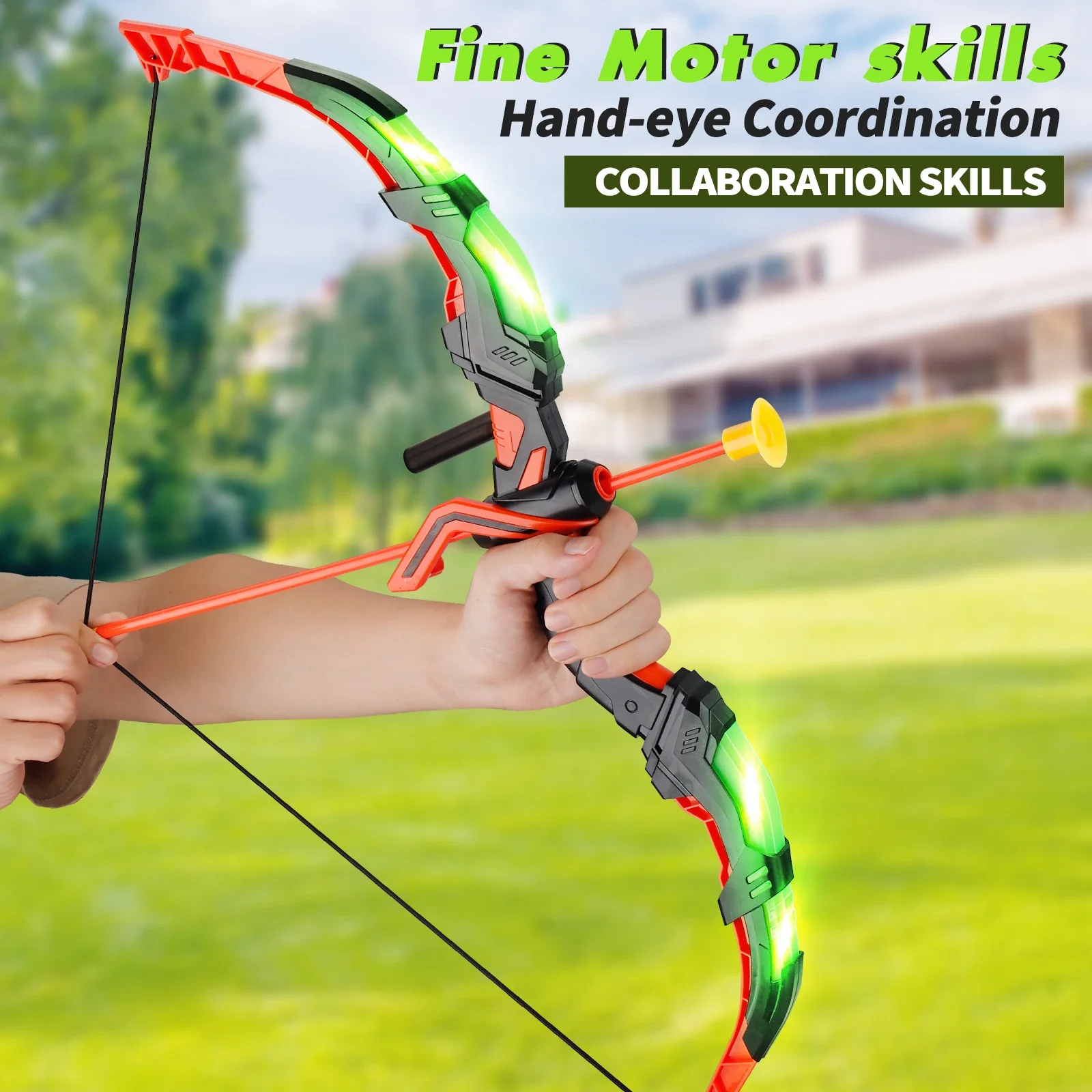 Juego de juguetes de tiro con  - Kids Outdoor Archery Set reseña y precio