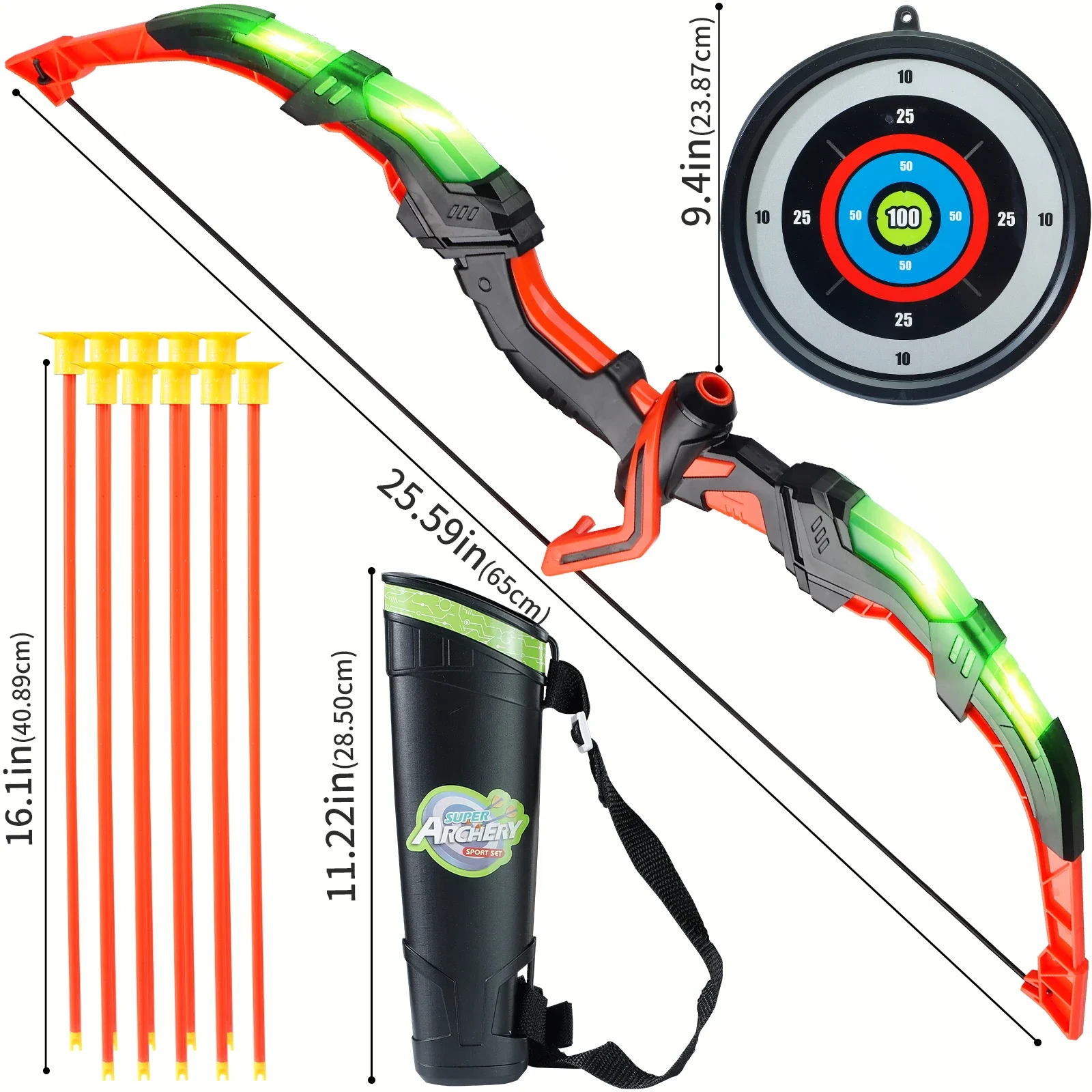 Juego de juguetes de tiro con  - Kids Outdoor Archery Set reseña y precio