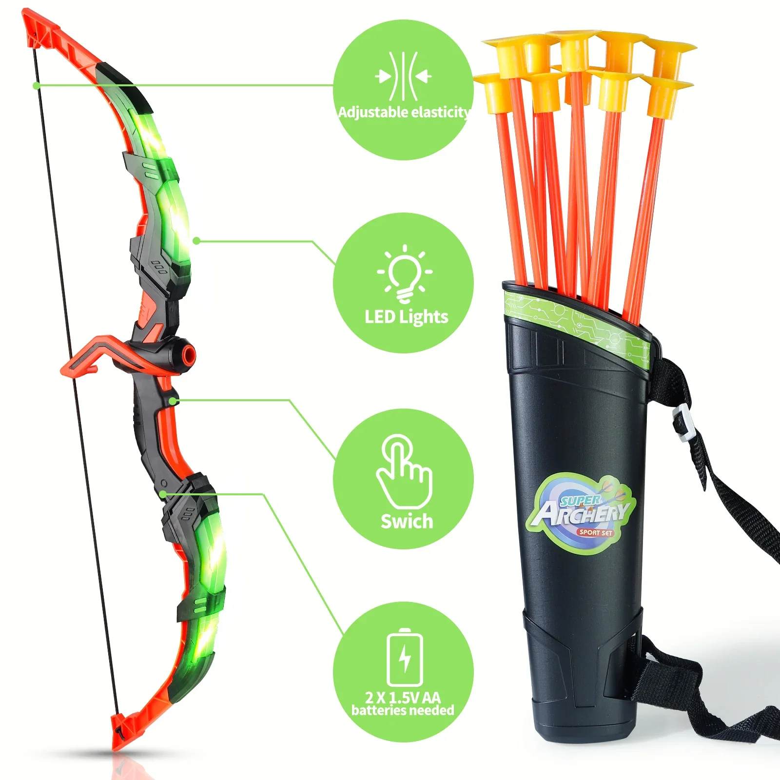 Juego de juguetes de tiro con  - Kids Outdoor Archery Set reseña y precio