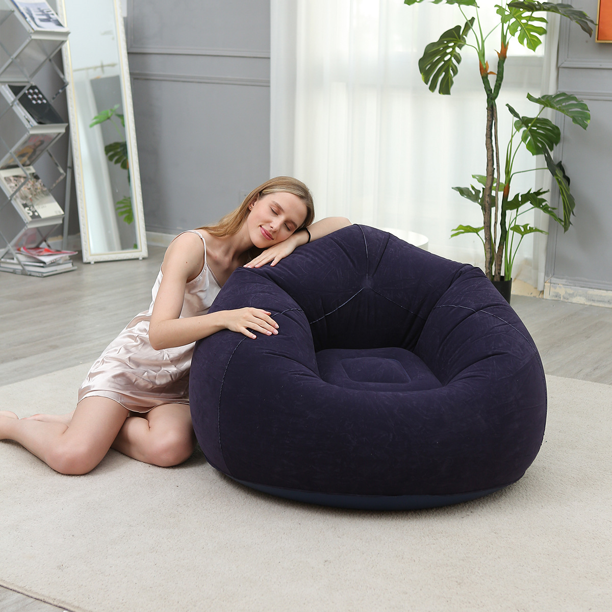 Sofá Redondo Inflable para Niñ - Kids Outdoor Bean Bag Chair reseña y precio