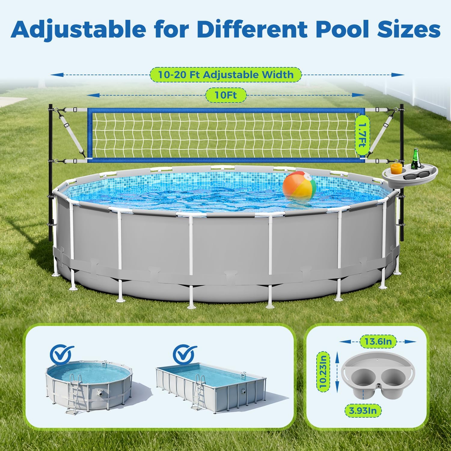 Set de Red de Voleibol para Pi - Kids Outdoor Volleyball Net reseña y precio